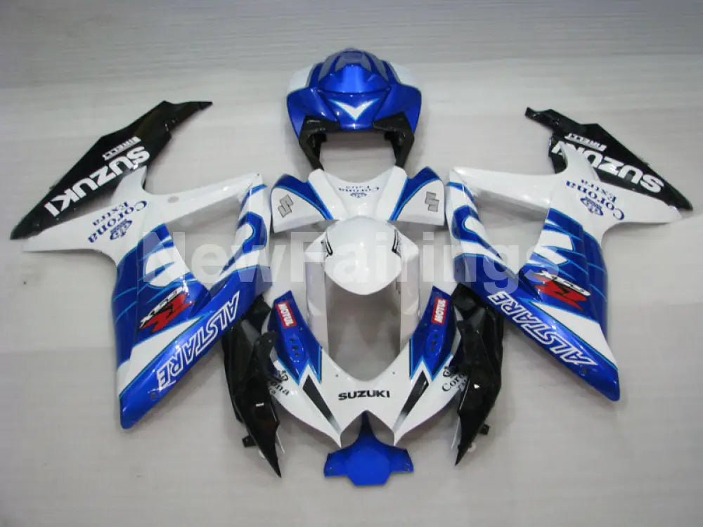 Blau Und Schwarz Weiss Corona Gsx R600 04 05 Verkleidungsset main image 1