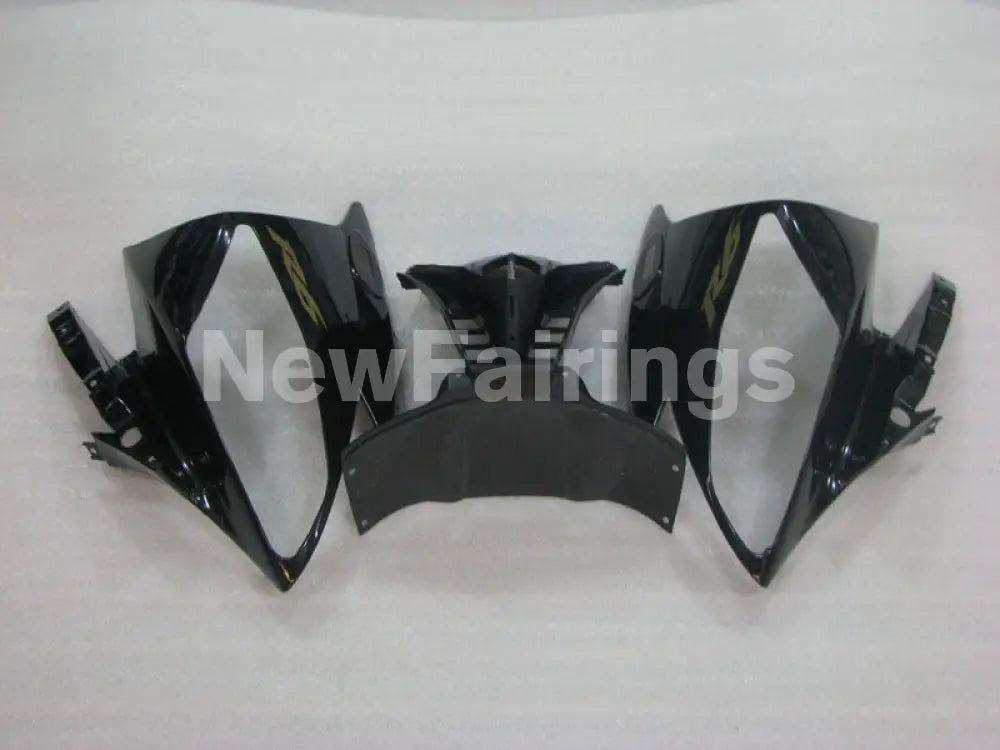 Black and Matte Black with Gold Stickers Factory Style - YZF-R6 06-07 Fairing Kit Vehicles & Parts > Vehicle Parts &