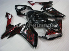 Load image into Gallery viewer, Black Red Flame - YZF-R1 07-08 Fairing Kit - Vehicles &amp;