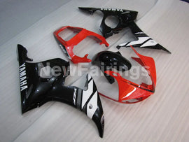 Black and White Red Factory Style - YZF-R6 03-04 Fairing Kit Vehicles & Parts > Vehicle Parts & Accessories > Motor