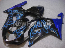 Load image into Gallery viewer, Black and Blue Flame - GSX-R600 01-03 Fairing Kit