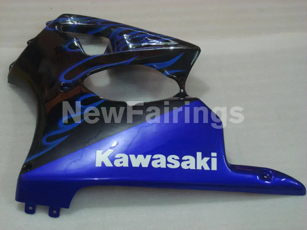 Black and Blue Flame NINJA ZX 6R 00 02 Fairing Kit Vehicles