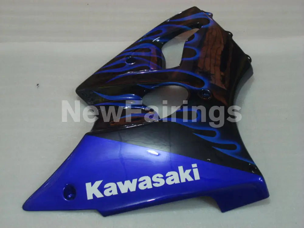 Black and Blue Flame NINJA ZX 6R 00 02 Fairing Kit Vehicles