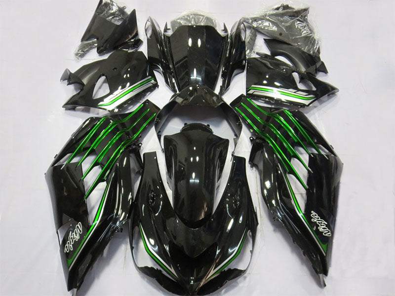 Black and Green Factory Style - NINJA ZX-14R 12-25 Fairing