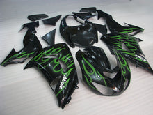 Load image into Gallery viewer, Black and Green Flame - NINJA ZX-10R 06-07 Fairing Kit