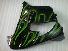 Load image into Gallery viewer, Black with Green Flame - NINJA ZX-9R 00-01 Fairing Kit