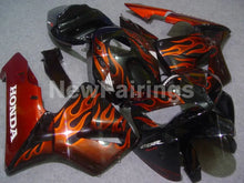 Load image into Gallery viewer, Black and Orange Flame - CBR600RR 05-06 Fairing Kit -