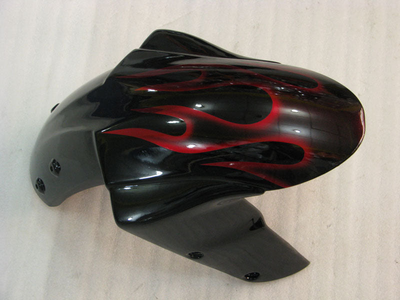 Black and Red Flame - NINJA ZX-10R 04-05 Fairing Kit