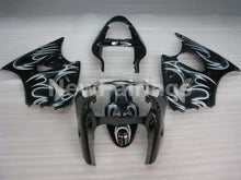 Load image into Gallery viewer, Black and White Flame NINJA ZX 6R 00 02 Fairing Kit