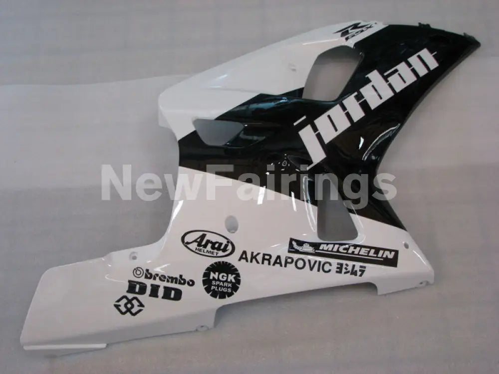 Black and White Jordan - GSX-R600 01-03 Fairing Kit