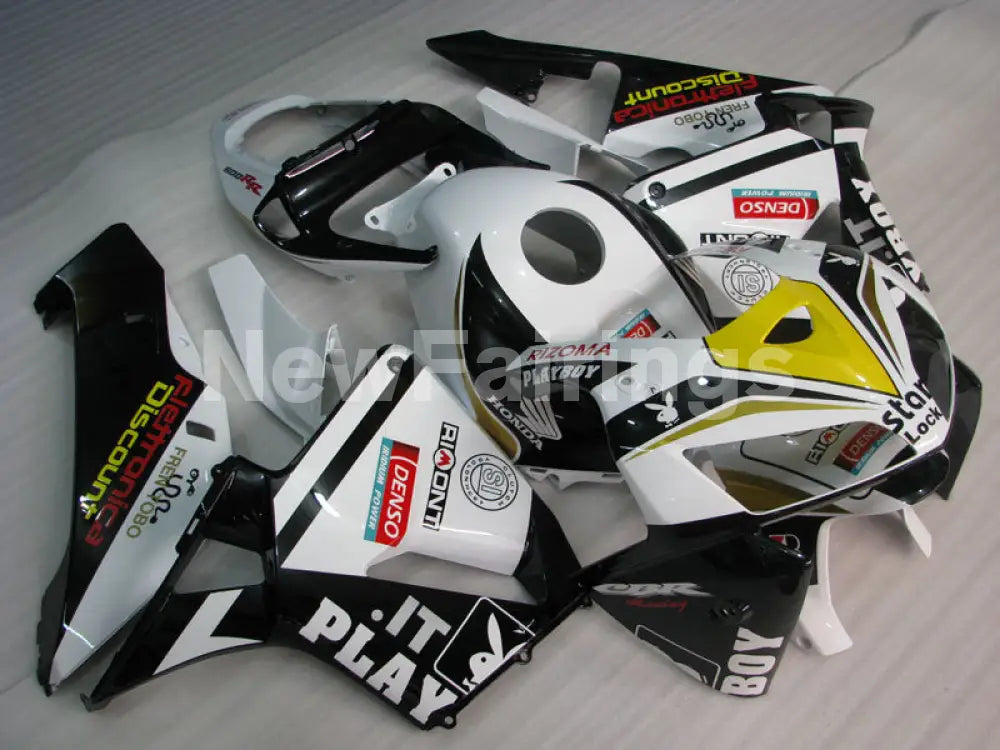 Black and White PlayBoy - CBR600RR 05-06 Fairing Kit