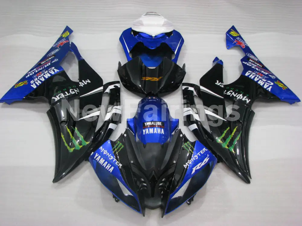 Blue and Black Monster - YZF-R6 08-16 Fairing Kit Vehicles & Parts > Vehicle Parts & Accessories > Motor Vehicle Parts