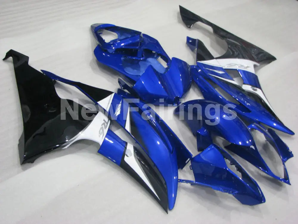Blue and White Black Factory Style - YZF-R6 08-16 Fairing Kit Vehicles & Parts > Vehicle Parts & Accessories > Motor