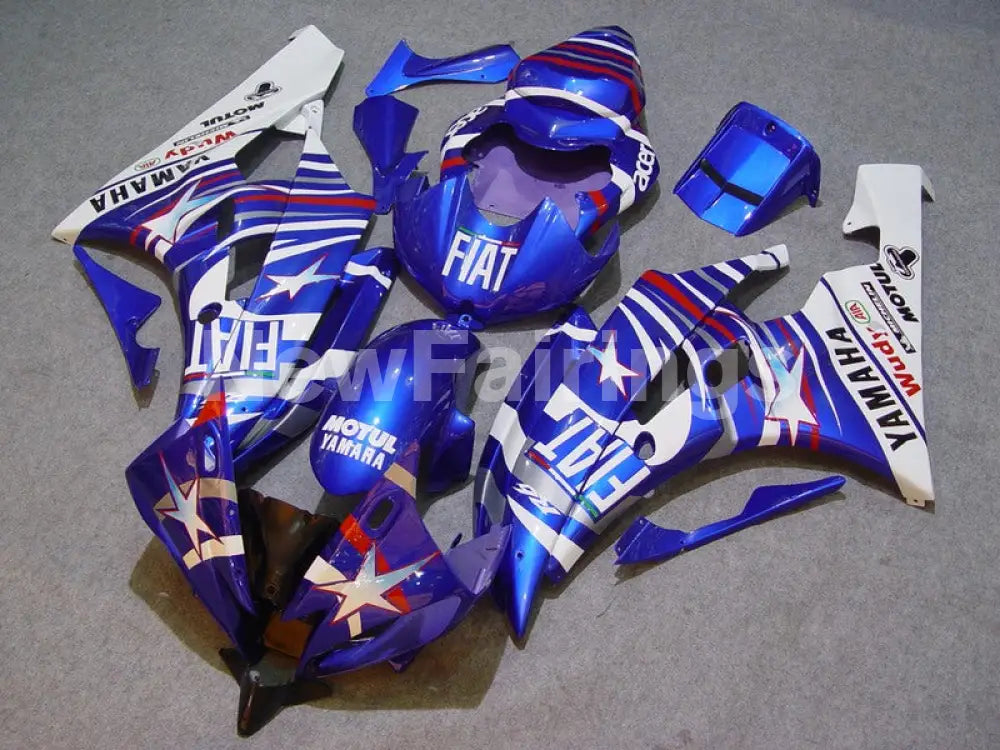 Blue and White FIAT - YZF-R6 06-07 Fairing Kit – NewFairings