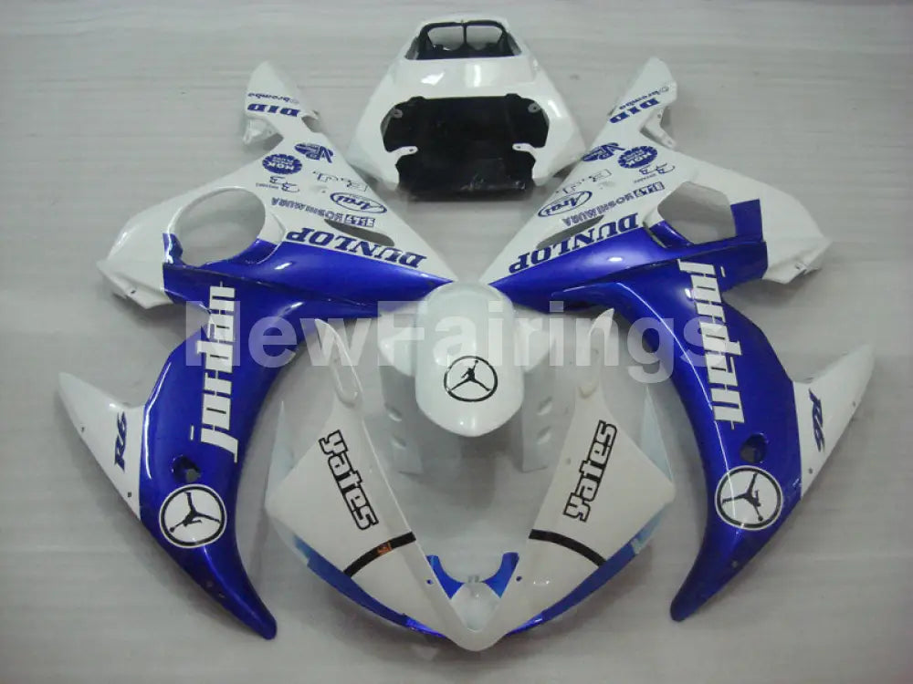 Blue and White Jordan - YZF-R6 05 Fairing Kit – NewFairings