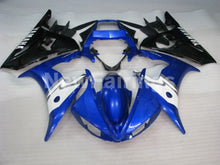 Load image into Gallery viewer, Blue Black and White Factory Style - YZF-R6 03-04 Fairing Kit Vehicles &amp; Parts &gt; Vehicle Parts &amp; Accessories &gt; Motor
