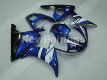 Load image into Gallery viewer, Blue White and Black Factory Style - YZF-R6 03-04 Fairing Kit Vehicles &amp; Parts &gt; Vehicle Parts &amp; Accessories &gt; Motor