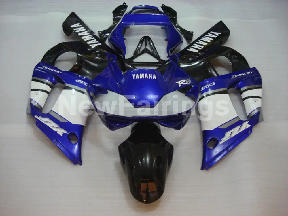 Blue White and Black Factory Style - YZF-R6 98-02 Fairing Kit Vehicles & Parts > Vehicle Parts & Accessories > Motor