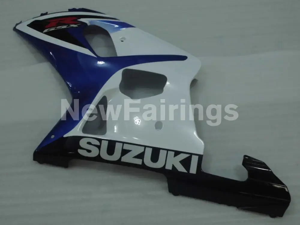 Blue and White Black Factory Style - GSX-R600 01-03 Fairing Kit