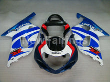 Load image into Gallery viewer, Blue and White Red Factory Style - GSX-R600 01-03 Fairing Kit