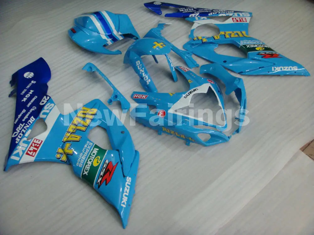 Kit Car Rizla Graphics Blue and White Rizla - GSX-R1000 05-06 Fairing Kit – NewFairings