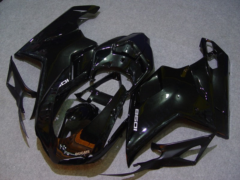 Gloss Black Factory Style - Ducati 1098 07-11 Fairing Kit