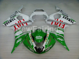 Green and White FIAT - YZF-R6 03-04 Fairing Kit Vehicles & Parts > Vehicle Parts & Accessories > Motor Vehicle Parts >