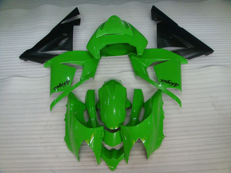Green and Black Factory Style - NINJA ZX-10R 04-05 Fairing Kit