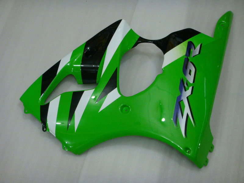 Green and Black Factory Style - NINJA ZX-6R 00-02 Fairing