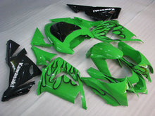 Load image into Gallery viewer, Green and Black Flame - NINJA ZX-10R 04-05 Fairing Kit