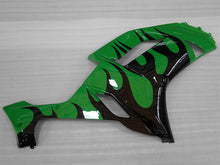 Load image into Gallery viewer, Green and Black Flame - NINJA ZX-6R 07-08 Fairing Kit