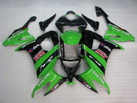 Green and Black PIRELLI - NINJA ZX-10R 08-10 Fairing Kit