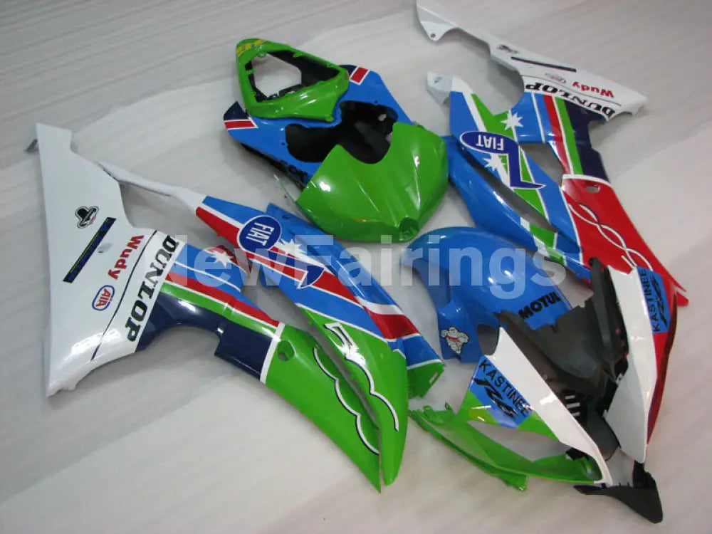 Green and Blue Red FIAT - YZF-R6 08-16 Fairing Kit Vehicles & Parts > Vehicle Parts & Accessories > Motor Vehicle Parts