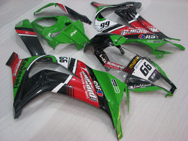 Green and Red Black Motocard - NINJA ZX-10R 11-15 Fairing