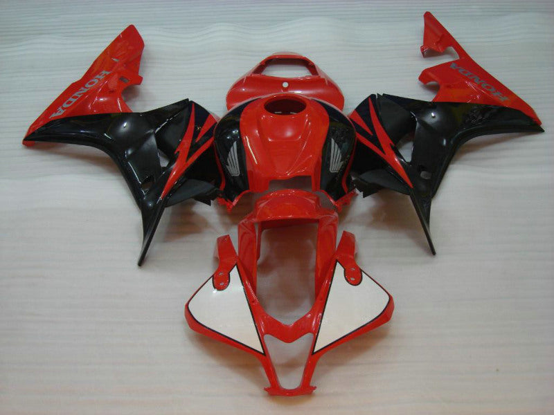 Red and Black White Factory Style - CBR600RR 07-08 Fairing Kit