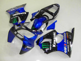 Blue and Black Monster - NINJA ZX-6R 00-02 Fairing Kit