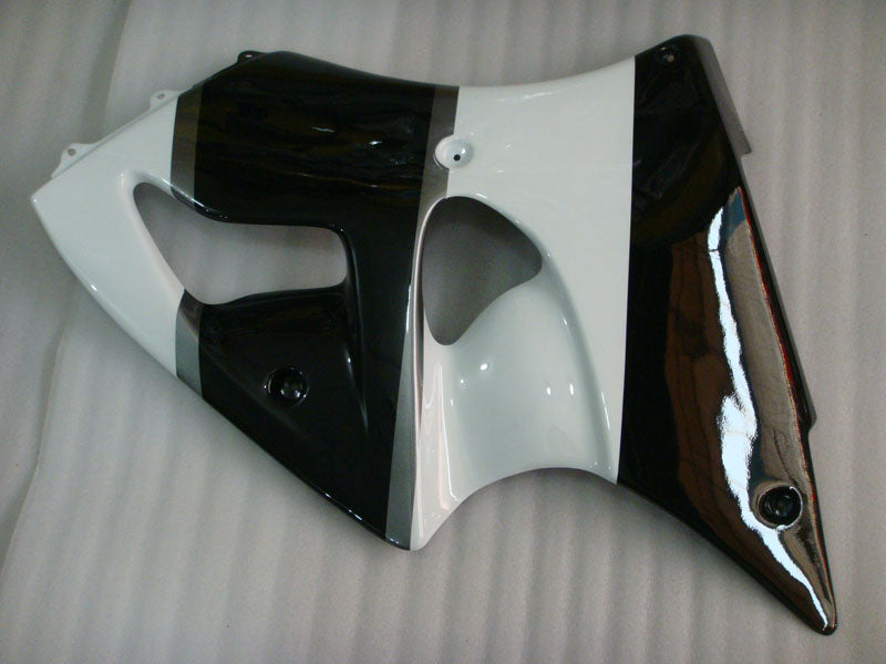 Black and White Grey No decals - NINJA ZX-6R 00-02 Fairing Kit