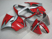 Load image into Gallery viewer, Red and Silver Factory Style - NINJA ZX-6R 00-02 Fairing Kit