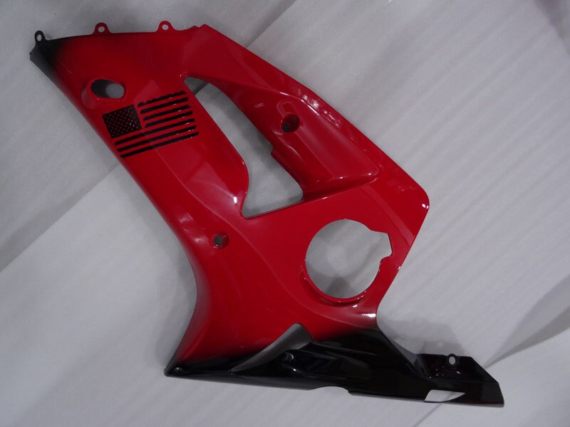 Red and Black Factory Style - NINJA ZX-6R 03-04 Fairing Kit
