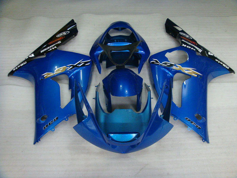 Blue and Black Factory Style - NINJA ZX-6R 03-04 Fairing Kit