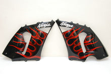 Load image into Gallery viewer, Black and Red Flame - NINJA ZX-6R 05-06 Fairing Kit
