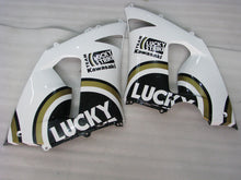 Load image into Gallery viewer, Black and White Lucky Strike - NINJA ZX-6R 05-06 Fairing Kit