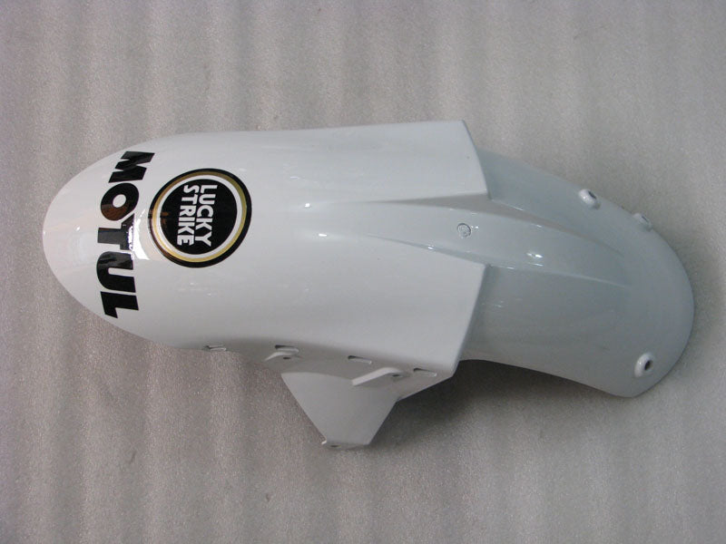 Black and White Lucky Strike - NINJA ZX-6R 05-06 Fairing Kit