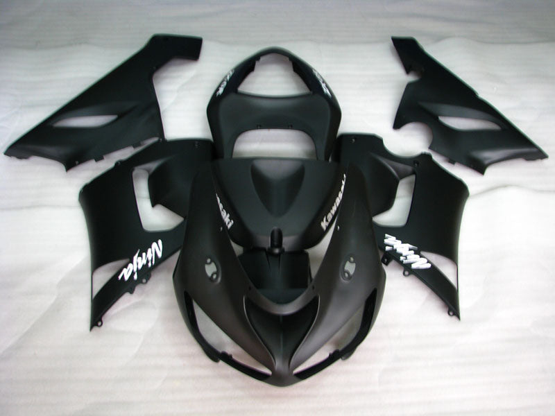 Matte Black Factory Style - NINJA ZX-6R 05-06 Fairing Kit