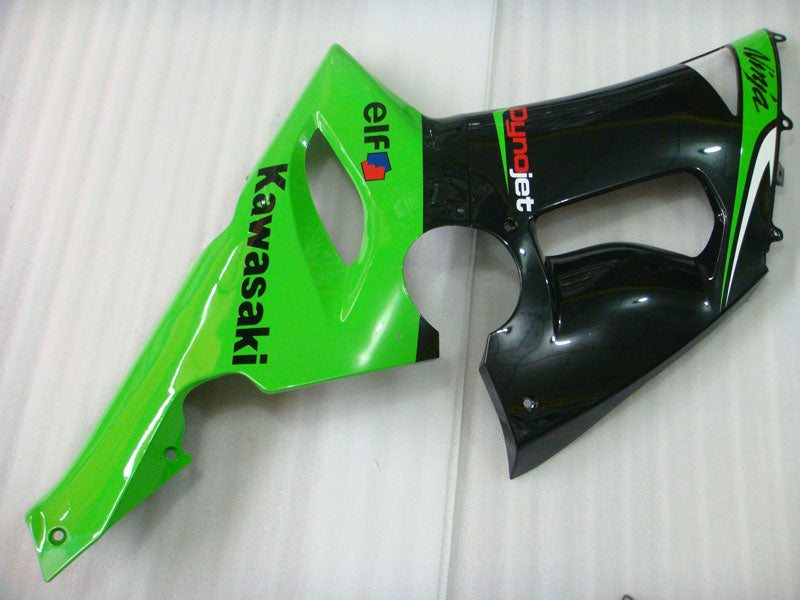 Green and Black Factory Style - NINJA ZX-6R 05-06 Fairing Kit