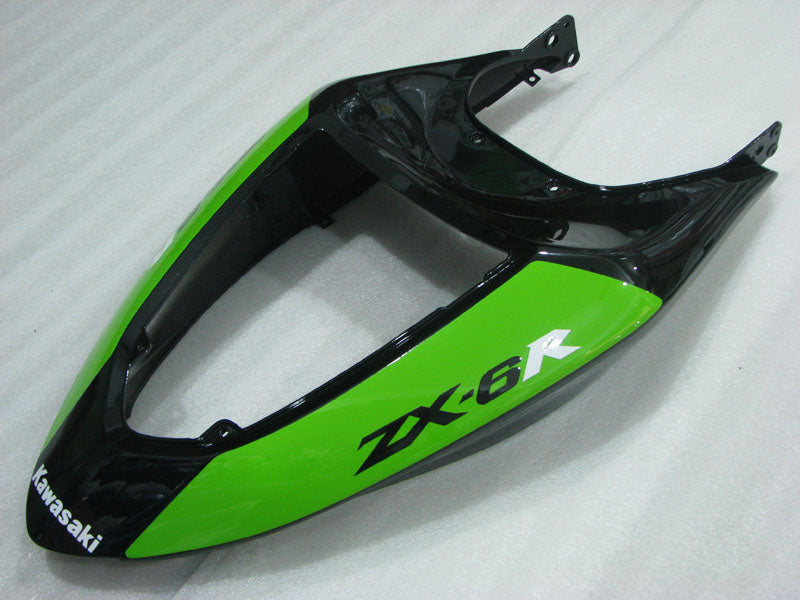 Green and White Factory Style - NINJA ZX-6R 05-06 Fairing Kit