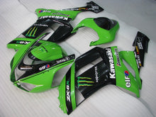 Load image into Gallery viewer, Green Black Monster - NINJA ZX-6R 07-08 Fairing Kit