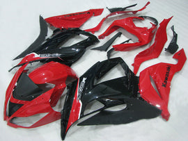 Red and Black Factory Style - NINJA ZX-6R 13-18 Fairing Kit