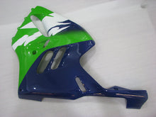 Load image into Gallery viewer, Green and White Blue Factory Style - NINJA ZX-9R 94-97 Fairing Kit