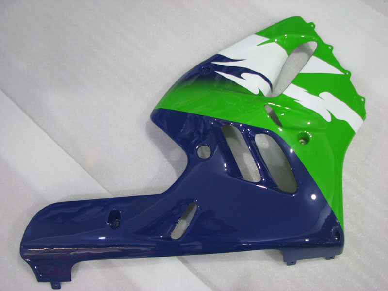 Green and White Blue Factory Style - NINJA ZX-9R 94-97 Fairing Kit